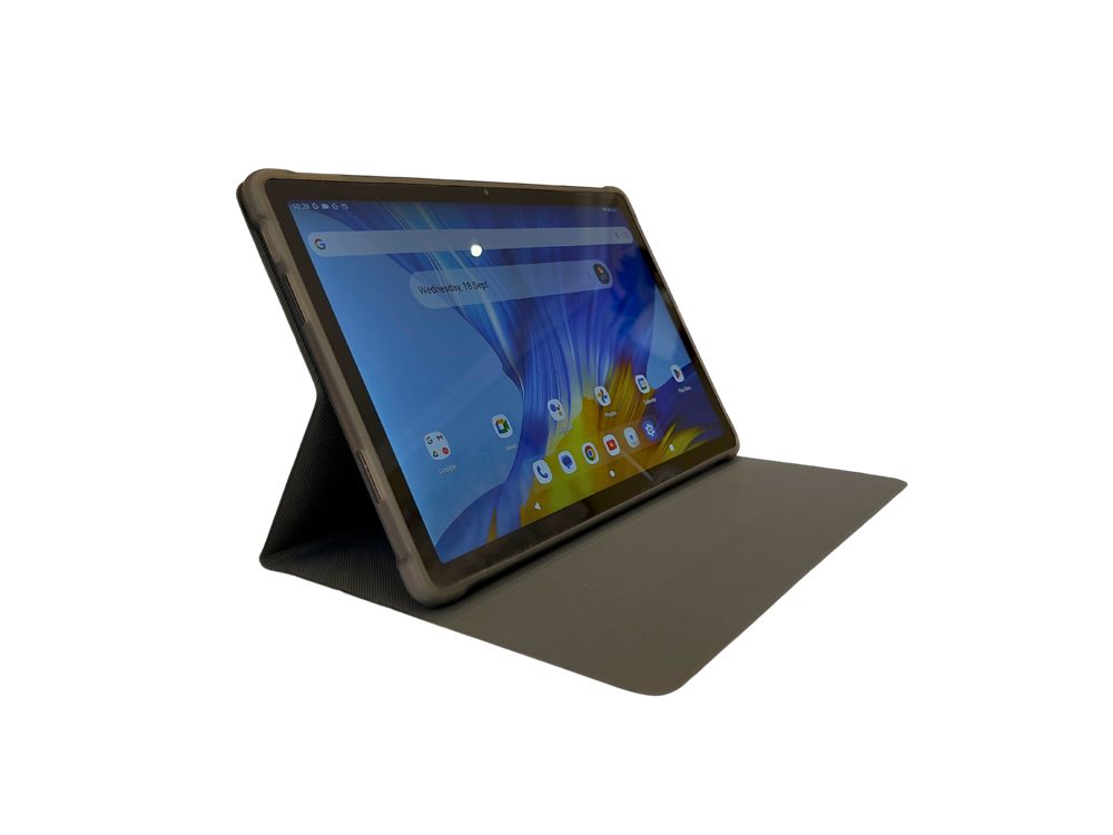 WRB consumer tablet on stand