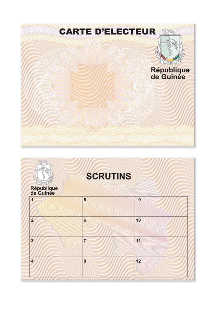 Sample voter card design