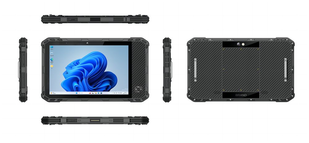 WRB W810 rugged Windows tablet with hand strap